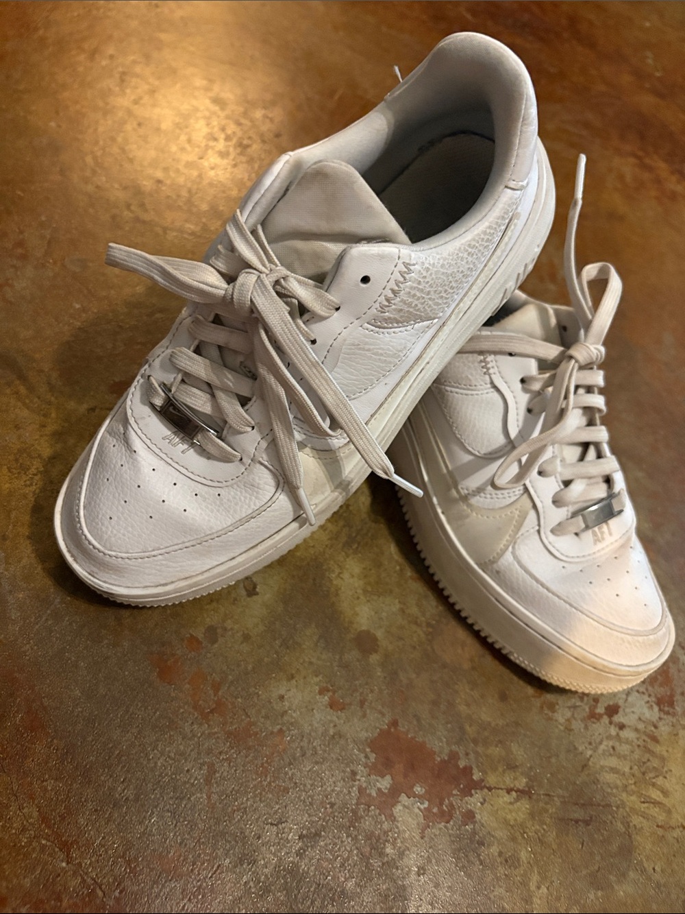 Nike Air Force One Women's White Leather Low-Top Sneakers